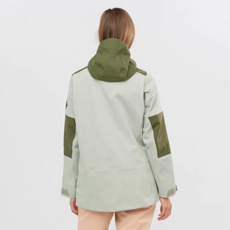 Chaquetas De Esquí Salomon Stance 3L Mujer Verde Menta Verde Oliva | MX UWID603